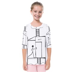 Drawing Kids  Quarter Sleeve Raglan Tee