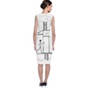 Drawing Classic Sleeveless Midi Dress View2