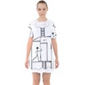 Drawing Sixties Short Sleeve Mini Dress View1