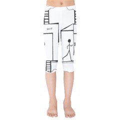 Drawing Kids  Capri Leggings  by ValentinaDesign