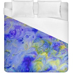 Abstract Blue Texture Pattern Duvet Cover (king Size) by Simbadda