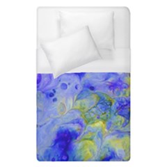 Abstract Blue Texture Pattern Duvet Cover (single Size) by Simbadda