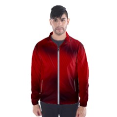 Red Black Abstract Wind Breaker (men) by Simbadda