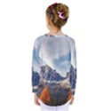 Dolomites Mountains Italy Alpine Kids  Long Sleeve Tee View2