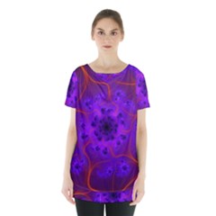 Fractal Mandelbrot Skirt Hem Sports Top by Simbadda