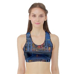 Architecture Modern Building Sports Bra With Border by Simbadda