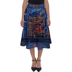 Architecture Modern Building Perfect Length Midi Skirt by Simbadda