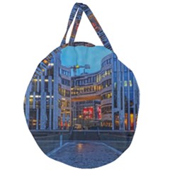 Architecture Modern Building Giant Round Zipper Tote by Simbadda