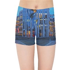 Architecture Modern Building Kids Sports Shorts by Simbadda