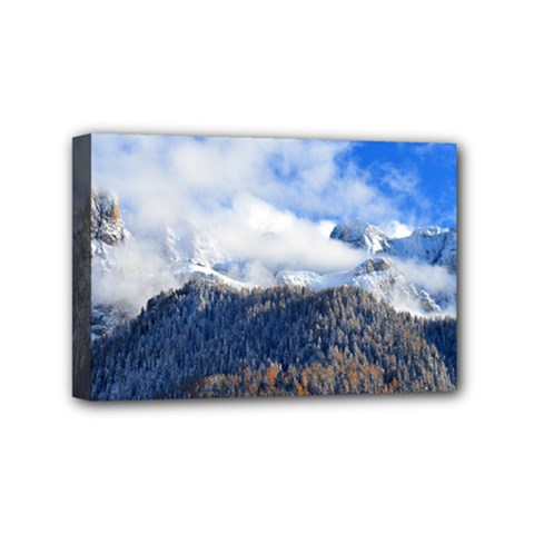 Mountains Alpine Nature Dolomites Mini Canvas 6  X 4  by Simbadda