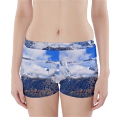 Mountains Alpine Nature Dolomites Boyleg Bikini Wrap Bottoms by Simbadda