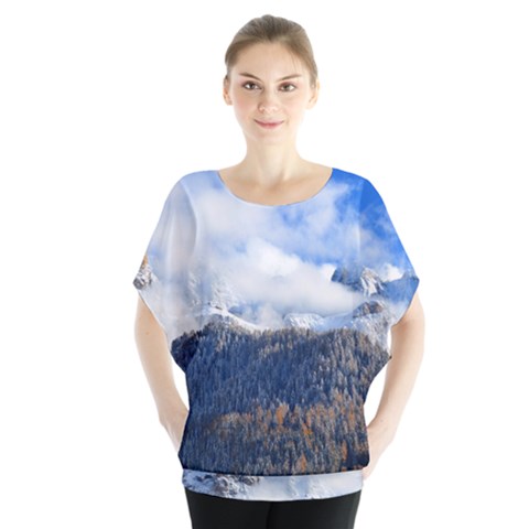 Mountains Alpine Nature Dolomites Blouse by Simbadda