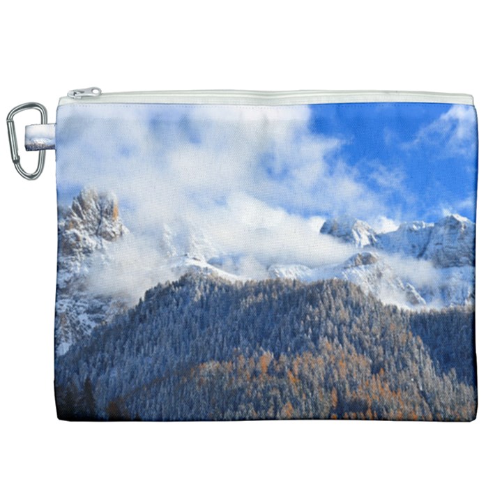 Mountains Alpine Nature Dolomites Canvas Cosmetic Bag (XXL)