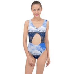 Mountains Alpine Nature Dolomites Center Cut Out Swimsuit