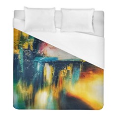 Art Painting Abstract Yangon Duvet Cover (full/ Double Size) by Simbadda