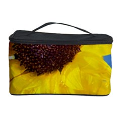 Sunflower Floral Yellow Blue Sky Flowers Photography Cosmetic Storage Case by yoursparklingshop