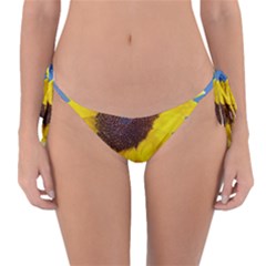 Sunflower Floral Yellow Blue Sky Flowers Photography Reversible Bikini Bottom by yoursparklingshop