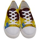 Sunflower Floral Yellow Blue Sky Flowers Photography Women s Low Top Canvas Sneakers View1