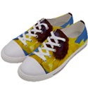 Sunflower Floral Yellow Blue Sky Flowers Photography Women s Low Top Canvas Sneakers View2