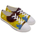 Sunflower Floral Yellow Blue Sky Flowers Photography Women s Low Top Canvas Sneakers View3