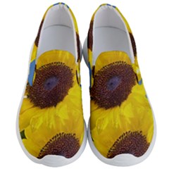 Sunflower Floral Yellow Blue Sky Flowers Photography Men s Lightweight Slip Ons by yoursparklingshop