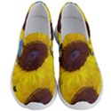 Sunflower Floral Yellow Blue Sky Flowers Photography Men s Lightweight Slip Ons View1