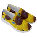 Sunflower Floral Yellow Blue Sky Flowers Photography Men s Lightweight Slip Ons View3