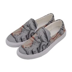 Hand Finger Drawing Fingernails Women s Canvas Slip Ons by Simbadda