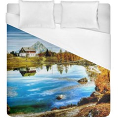 Dolomites Mountains Italy Alpin Duvet Cover (king Size) by Simbadda