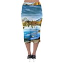 Dolomites Mountains Italy Alpin Midi Pencil Skirt View2