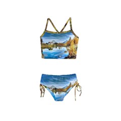 Dolomites Mountains Italy Alpin Girls  Tankini Swimsuit