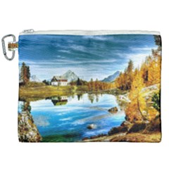 Dolomites Mountains Italy Alpin Canvas Cosmetic Bag (xxl) by Simbadda