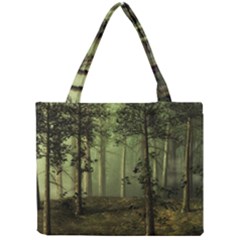 Forest Tree Landscape Mini Tote Bag by Simbadda