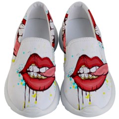 Bit Your Tongue Kid s Lightweight Slip Ons by StarvingArtisan