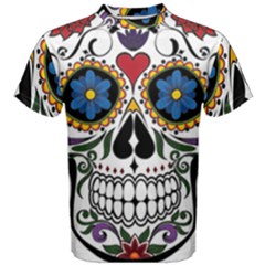 Cranium Sugar Skull Men s Cotton Tee by StarvingArtisan