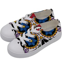 Cranium Sugar Skull Kids  Low Top Canvas Sneakers by StarvingArtisan