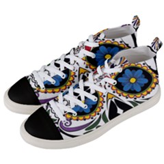 Cranium Sugar Skull Men s Mid-top Canvas Sneakers by StarvingArtisan