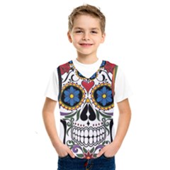 Cranium Sugar Skull Kids  Sportswear by StarvingArtisan