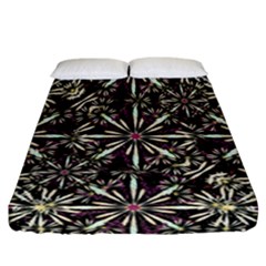 Dark Tropical Pattern Fitted Sheet (california King Size) by dflcprints