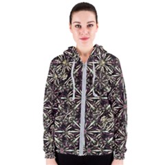 Dark Tropical Pattern Women s Zipper Hoodie by dflcprints