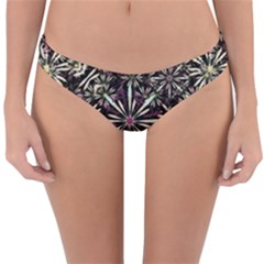 Dark Tropical Pattern Reversible Hipster Bikini Bottoms by dflcprints