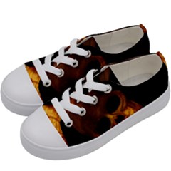 Laughing Skull Kids  Low Top Canvas Sneakers by StarvingArtisan