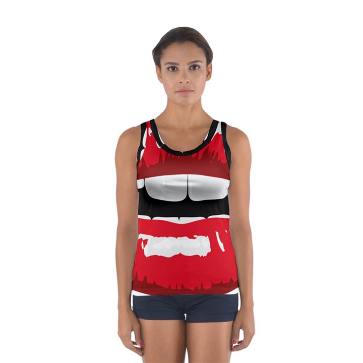 Sexy Lips Sport Tank Top 