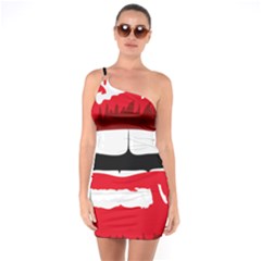 Sexy Lips One Soulder Bodycon Dress by StarvingArtisan