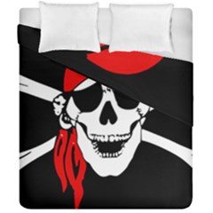 Pirate Skull Duvet Cover Double Side (california King Size) by StarvingArtisan