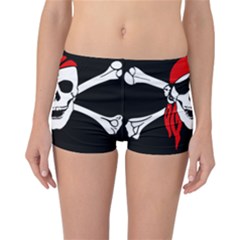 Pirate Skull Reversible Boyleg Bikini Bottoms by StarvingArtisan