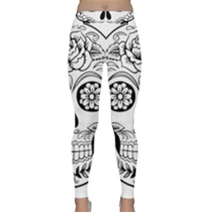 Sugar Skull Classic Yoga Leggings by StarvingArtisan