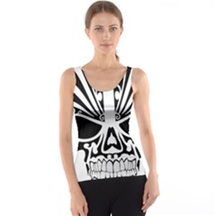 Tribal Sugar Skull Tank Top by StarvingArtisan