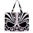 Tribal Sugar Skull Zipper Mini Tote Bag View1