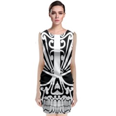 Tribal Sugar Skull Classic Sleeveless Midi Dress